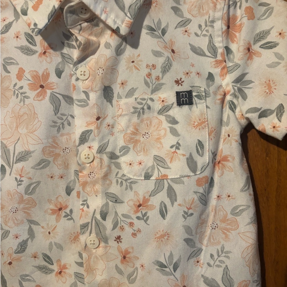 Modern Moments by Gerber 3T Button Shirt & Shorts Set NWOT - Picture 9 of 10